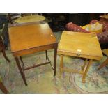 TWO SMALL VINTAGE CHILDS DESKS