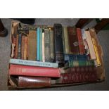 A TRAY OF VINTAGE BOOKS TO INCLUDE A MRS BEETONS COOKERY BOOK
