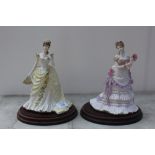TWO LIMITED EDITION ROYAL WORCESTER FIGURES - SPLENDOR AT COURT 'THE EMBASSY BALL' AND SPLENDOR AT