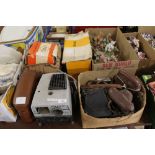 A LARGE QUANTITY OF VINTAGE CAMERAS AND PROJECTION EQUIPMENT ETC. TO INCLUDE A QUANTITY OF VINTAGE