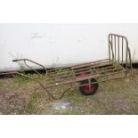 A VINTAGE TRANSPORTATION CART - OVERALL L 231 CM