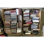 TWO TRAYS OF CD'S ETC