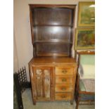 A SMALL OAK 1930,S DRESSER H-172 CM W-76 CM