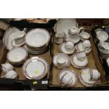 TWO TRAYS OF ROYAL ALBERT HYDE PARK CHINA TO INCLUDE A TEA SET
