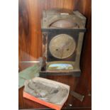 A VINTAGE ARTS AND CRAFTS MANTLE CLOCK A/F