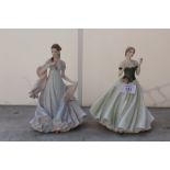 TWO LIMITED EDITION ROYAL WORCESTER FIGURE - WITH ALL MY HEART AND KEEPSAKE