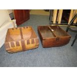 TWO RUSTIC STYLE TRUGS (2)