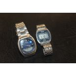 TWO VINTAGE CASIO MENS WRISTWATCHES