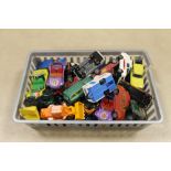 A COLLECTION OF VINTAGE CORGI JUNIOR AND WHIZZWHEELS DIECAST CARS ETC