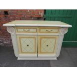 AN ITALIAN STYLE 2 DOOR CABINET APPROX W-123 CM