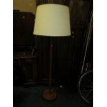 A RETRO TEAK STANDARD LAMP