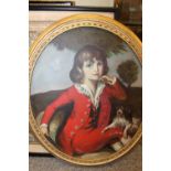 A GILT FRAMED OVAL OIL ON BOARD PORTRAIT STUDY OF SUDAMORE LEE - INFORMATION VERSE