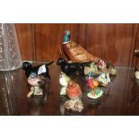 A COLLECTION OF ASSORTED BESWICK FIGURE TO INCLUDE 1226 PEASANT FIGURE, BLACK LABRADORS ETC
