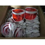 A LARGE BOX OF 'PUTSHACK' RED GOLFING VISORS