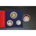 A UNITED STATES BICENTENNIAL SILVER PROOF SET, TOGETHER WITH A CASINOS AUSTRIA SILVER CHIP