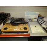 A QUANTITY OF ELECTRICALS TO INCLUDE AN ION RECORD DECK ETC - A/F