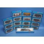 FIFTEEN PIECES OF BOXED ROLLING STOCK, together with an Airfix 'OO' scale locomotive