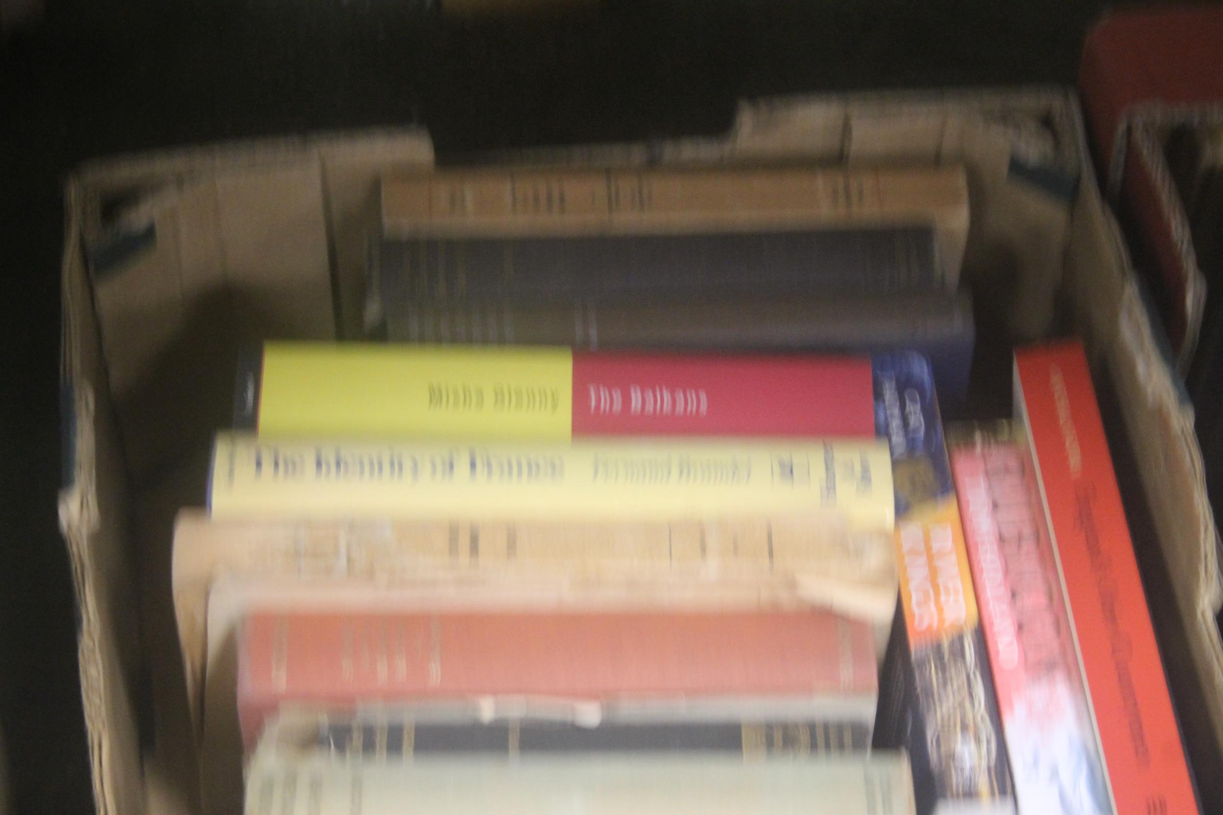 FIVE TRAYS OF MISCELLANEOUS HISTORY INTEREST BOOKS (4 large, one small) - Image 4 of 4