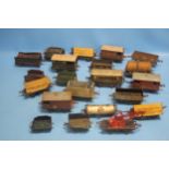 TWENTY PIECES OF ROLLING STOCK AND CARRIAGES, to include Hornby