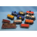 A COLLECTION OF MAINLY HORNBY ROLLING STOCK, to include mainly tin examples