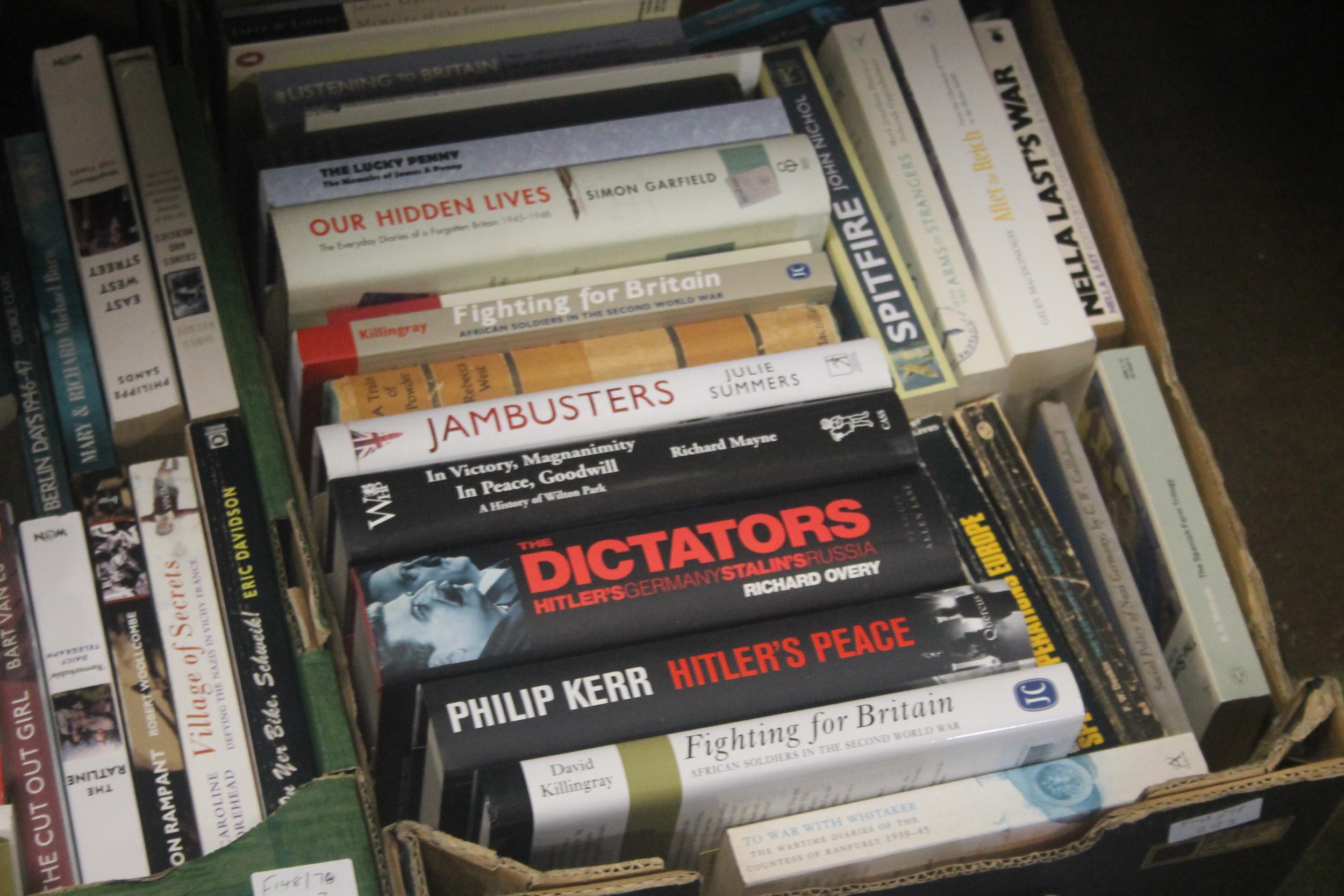 MILITARY INTEREST - three trays of WWII and other military interest books - Image 3 of 5