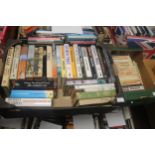 NOVELS - two trays of hardback and paperback novels to include Anthony Price, George Macdonald