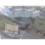 ALAN CHAPMAN (XX). Northern industrial school, 'Lorry Descending. Mam Top', see label, signed and