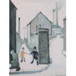 AFTER LAURENCE STEPHEN LOWRY RBA RA (1887-1976). 'Viaduct St Passage', unsigned, limited edition