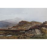 EDMUND MORISON WIMPERIS (1835-1900). Mountainous landscape, signed with initials and dated 1884