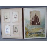 THREE VINTAGE PHOTO ALBUMS AND CONTENTS, all three with part contents comprising approximately 120