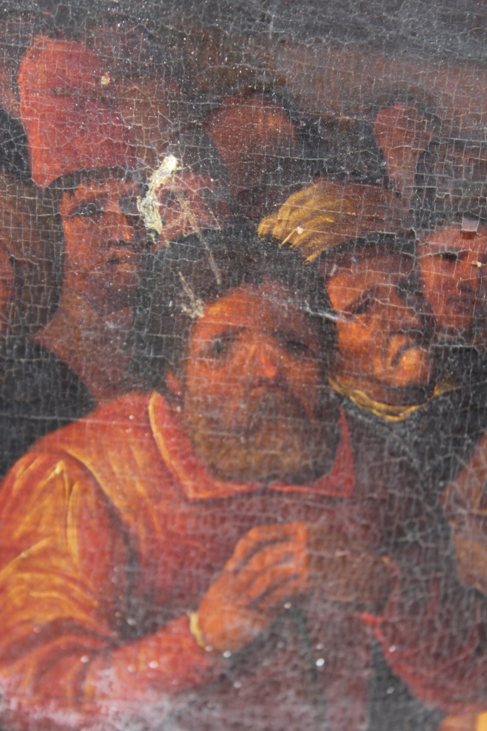 FOLLOWER OF FRANS FRANCKEN II (ANTWERP 1581-1642). Figures seated before horses, oil on panel, - Image 5 of 6