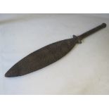 A LATE 19TH / EARLY 20TH CENTURY POLYNESIAN TONGAN OR SAMOAN AKAU TAU WAR CLUB, L 90.5 cmProvenance: