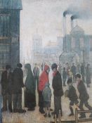 AFTER LAURENCE STEPHEN LOWRY RBA RA (1887-1976). 'Salford Street Scene', unsigned, limited edition