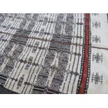 A VINTAGE AFRICAN TEXTILE HAUSA FULANI WEDDING BLANKET, approximately 275 cm x 145 cmProvenance: The
