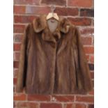 A VINTAGE PASTEL MINK FUR JACKET BY SOVEREIGN FURSCondition Report:Underarm to underarm internal