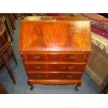 A REPRODUCTION MAHOGANY BUREAU