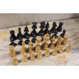 A VINTAGE SET OF CHESS PIECES