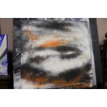 FOUR LARGE MODERNIST CANVAS PAINTINGS - LARGEST 152 X 101 CM