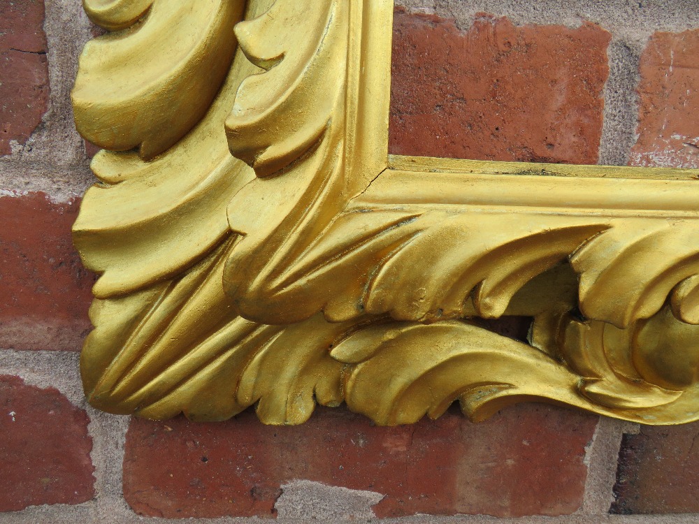 AN EARLY 19TH CENTURY RECTANGULAR GILT WOOD FRAME, in the Florentine style, pierced detail to the - Image 5 of 8