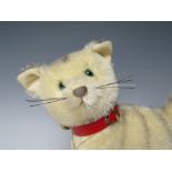 A HERMANN MOHAIR LIMITED EDITION 'BLOND TABBY CLASSIC CAT', number 58 of 100, jointed head, with