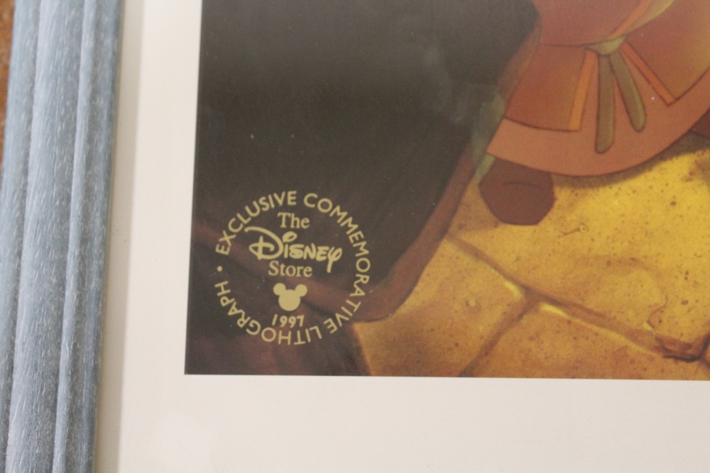 A COLLECTION OF ELEVEN FRAMED AND GLAZED 'THE DISNEY STORE' EXCLUSIVE COMMEMORATIVE LITHOGRAPHS 1998 - Image 3 of 3