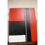 FIVE MODERN CANVAS PAINTINGS - 100 X 80 CM