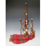 A SET OF VINTAGE SCOTTISH HIGHLAND BAGPIPES