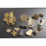 US ARMY BADGES, BOYS SCOUT AND BOYS BRIGADE BADGES ETC