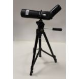 A TASCO 28TXB MONOCULAR / TELESCOPE ON TRIPOD