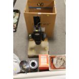 A QUANTITY OF VINTAGE PHOTOGRAPHIC ENLARGING EQUIPMENT ETC