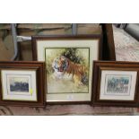 DAVID SHEPHERD A TIGER PRINT AND TWO HALLARD PRINTS (3)