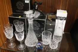 A SELECTION OF DARTINGTON HALL GLASSWARE BY DARTINGTON CRYSTAL TO INCLUDE WINE GLASSES ETC
