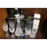 A SELECTION OF DARTINGTON HALL GLASSWARE BY DARTINGTON CRYSTAL TO INCLUDE WINE GLASSES ETC