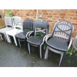 A COLLECTION OF ASSORTED MODERN PLASTIC CHAIRS
